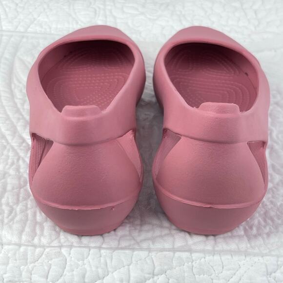 Crocs Women's Size 8 Pink Ballet Flat Pointed Toe Summer Beach Vacation Sandal - Picture 5 of 9